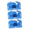 BESPORTBLE 3-Piece Hamster House with Large Sleeping Area, Breathable and Safe Design for Small Animals, Blue, Happy Sleeping view 1