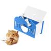 BESPORTBLE 3-Piece Hamster House with Large Sleeping Area, Breathable and Safe Design for Small Animals, Blue, Happy Sleeping view 2