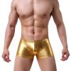 SRZYMJ Men's Boxer Briefs, Low-Rise Trunks, Ice Silk Modal, Gold, Size L view 1
