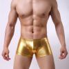 SRZYMJ Men's Boxer Briefs, Low-Rise Trunks, Ice Silk Modal, Gold, Size L view 2
