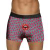 SRZYMJ Men's Boxer Shorts, Blue Viscose Underwear with Open Fly view 1