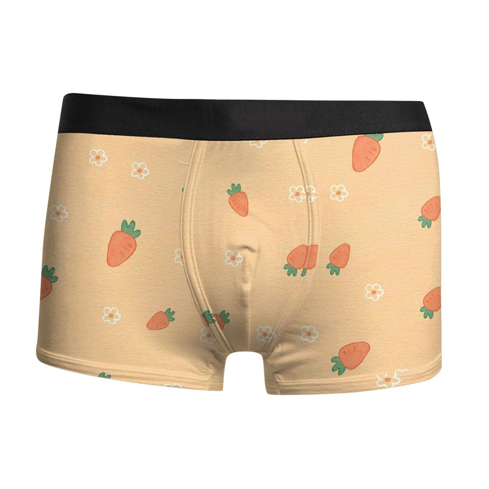SRZYMJ Men's Boxer Shorts, Soft Breathable Viscose, Open Fly, Khaki