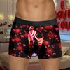 SRZYMJ Men's Red Bamboo Fiber Boxer Briefs view 2