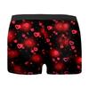 SRZYMJ Men's Red Bamboo Fiber Boxer Briefs view 3