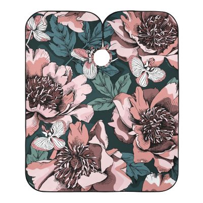 Peony Petal Hairdressing Cape for Salon and Home Use