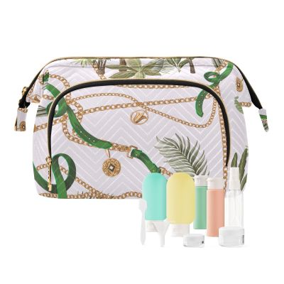FRODOTGV Abstract White Waterproof Cosmetic Bag, Large Makeup Bag, Coin Purse, Abstract White, One Size