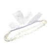 Fc'Noqgn 1 x Baby Girl Headband, Elastic Double-Point Flower Headband, Soft Bow Headband, Hair Accessory for Girls, Silver view 1