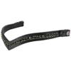 EQUITYUM Shaped Emerald Browband with Button, Soft and Durable Materials, Comfortable and Efficient, High-Quality Decoration, Unique Style (Black, COB) view 1