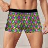 SRZYMJ Men's Cotton Boxer Briefs, Light Blue, XL view 4