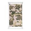 Morbuy Baby Crib Fitted Sheet, Camouflage Microfiber, Light Green, 140 x 70 cm view 1