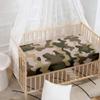 Morbuy Baby Crib Fitted Sheet, Camouflage Microfiber, Light Green, 140 x 70 cm view 3