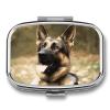 2-Compartment German Shepherd Pill Case for Purse or Travel view 1
