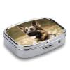2-Compartment German Shepherd Pill Case for Purse or Travel view 4