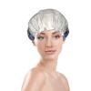 Double-Layer Wolf Print Shower Cap with Blue Eyes view 2