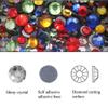 JKDSAO SS6–SS30 Hotfix Rhinestones, Flat-Back Self-Adhesive Glitter Stones, Pink, 3,000-Piece Assortment view 2