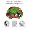 Double-Layer Shower Cap with Red Ladybug Print view 4