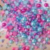 JKDSAO 10/50 g Random Mix of Resin Rhinestones and AB Flatback Pearls, C19-50 g view 3