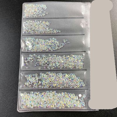 JKDSAO Flatback Glass Rhinestones for Nail Art, SS3–SS10