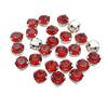 JKDSAO Pink Round Glass Rhinestones with Claw, Sew-On, 6 mm, 100 Pieces, 5 Packs view 3