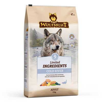 WOLFSBLUT Cold River Adult Limited Ingredient Dog Food, 9 kg