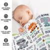 Urijk Personalized Baby Blanket with Name, Cartoon Design view 3