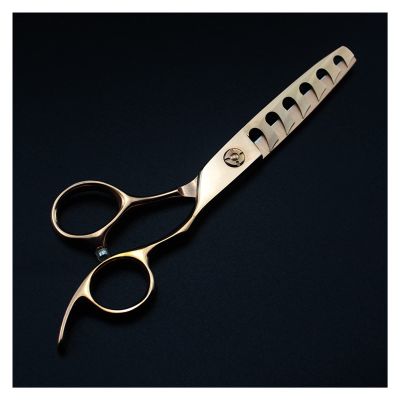 6-Inch Rose Gold 6-Tooth Hair Thinning Scissors