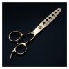 6-Inch Rose Gold 6-Tooth Hair Thinning Scissors view 1