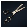 6-Inch Rose Gold 6-Tooth Hair Thinning Scissors view 2