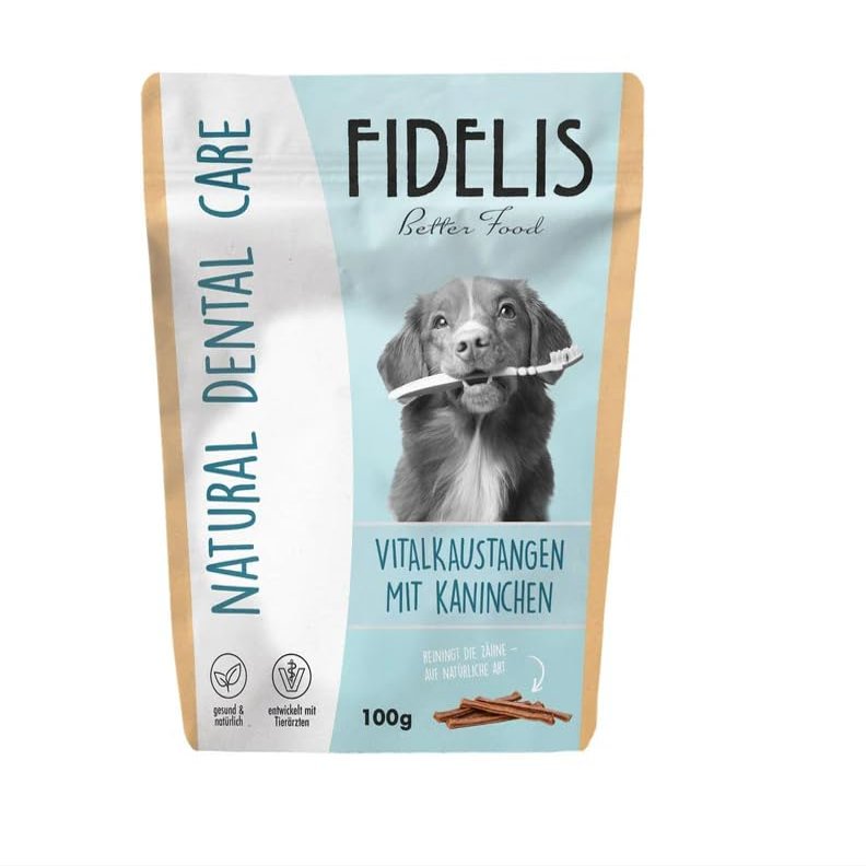 Fidelis - Vital Chew Sticks Rabbit - Dental Care Snacks for Dogs 150g