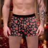 SRZYMJ Men's Long Boxer Shorts, Cotton Thermal Underwear, Black, XL view 2