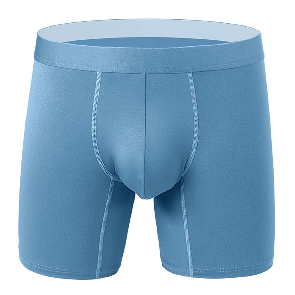 SRZYMJ Men's Boxer Shorts, 10-Pack, Cotton Thermal Underwear, Blue, Size M