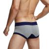 SRZYMJ Men's Loose Boxers, Cotton Underwear, Gray, L view 3