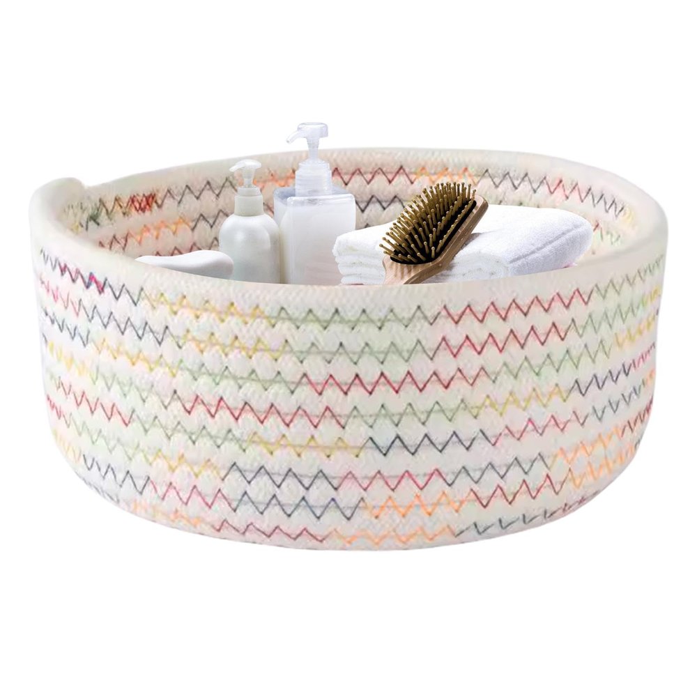 Handwoven Cotton Rope Storage Basket