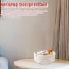 Handwoven Cotton Rope Storage Basket view 2