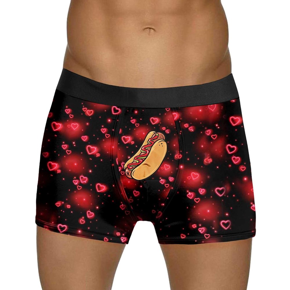 SRZYMJ Men's Cotton Boxer Briefs, Yellow, Size M