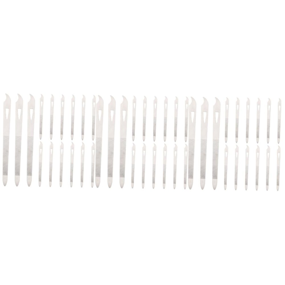 Healeved 45-Piece Stainless Steel Manicure Tool Set, Nail Files for Professional Nail Care and Design at Home or in the Salon