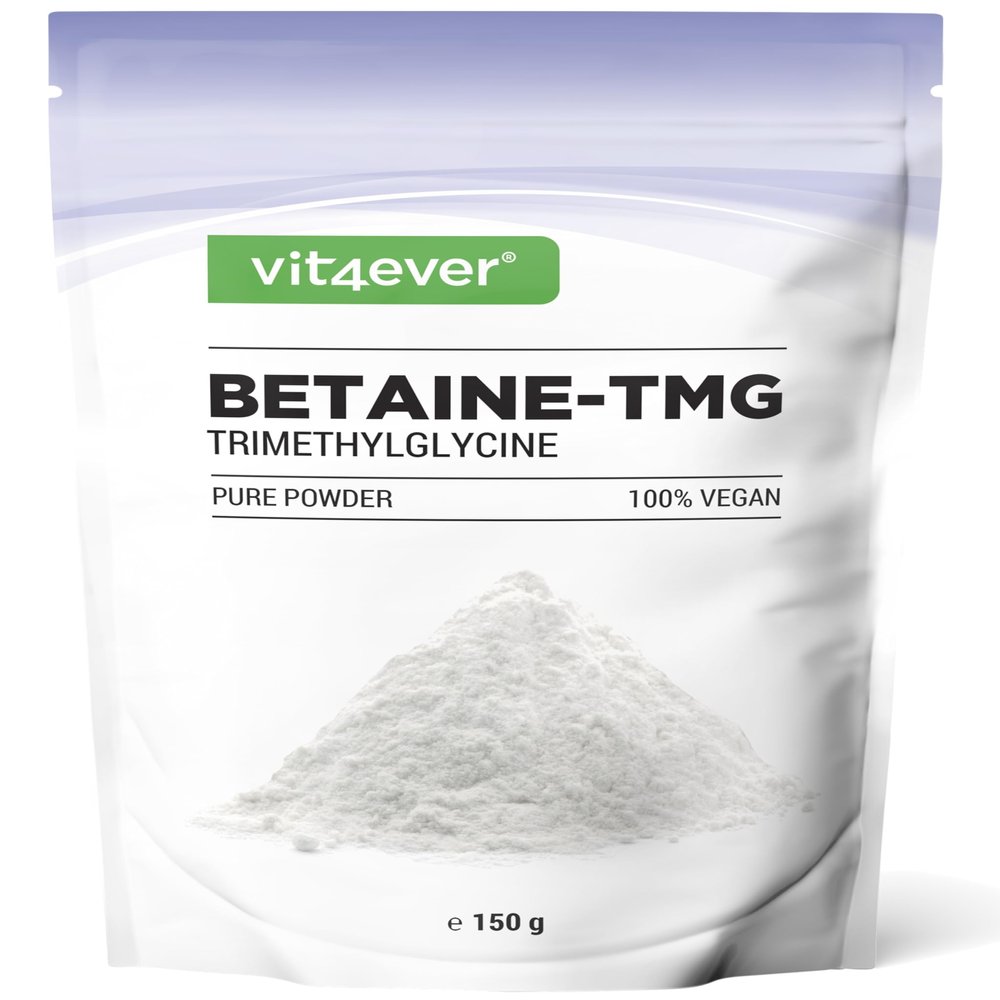 vit4ever Betaine (TMG) Powder, 150 g, Over 99.9% Purity, From Sugar Beets