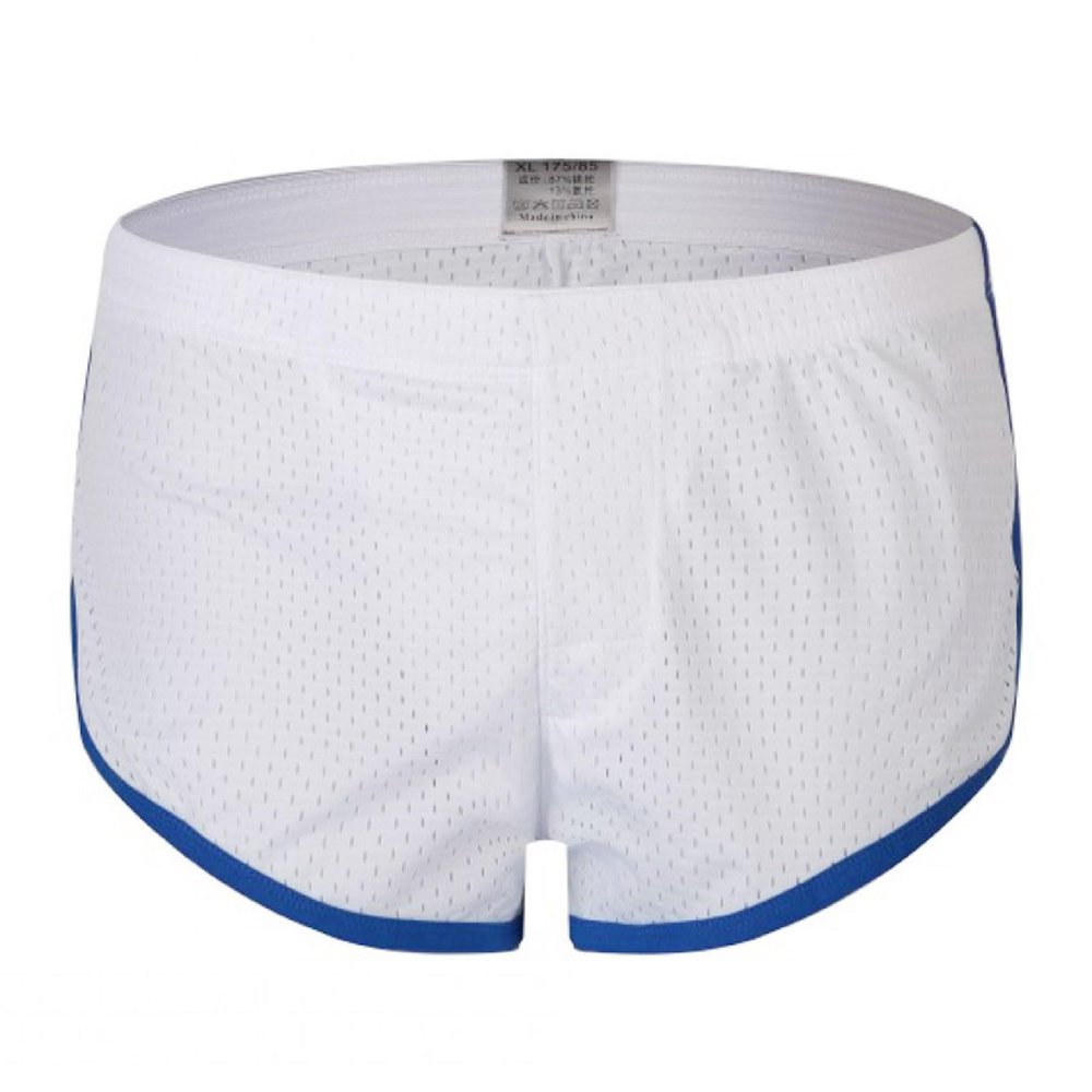SRZYMJ Men's Black Cotton Boxer Shorts, Retro Style 497D