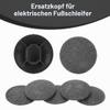 RAMGLYO 10-Pack Electronic Foot File Replacement Heads, Callus Remover Rollers, Black view 2