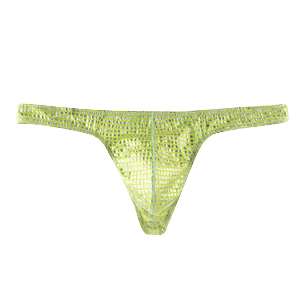 SRZYMJ Men's Cotton Underwear Shorts, 3-Pack, Green, Size S
