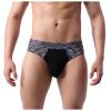 SRZYMJ Men's Cotton Boxer Shorts with Side Pockets, Black, L view 1