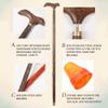 Wenge Wooden Walking Cane, Non-Slip, for Seniors view 2