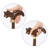 Wenge Wooden Walking Cane, Non-Slip, for Seniors view 3