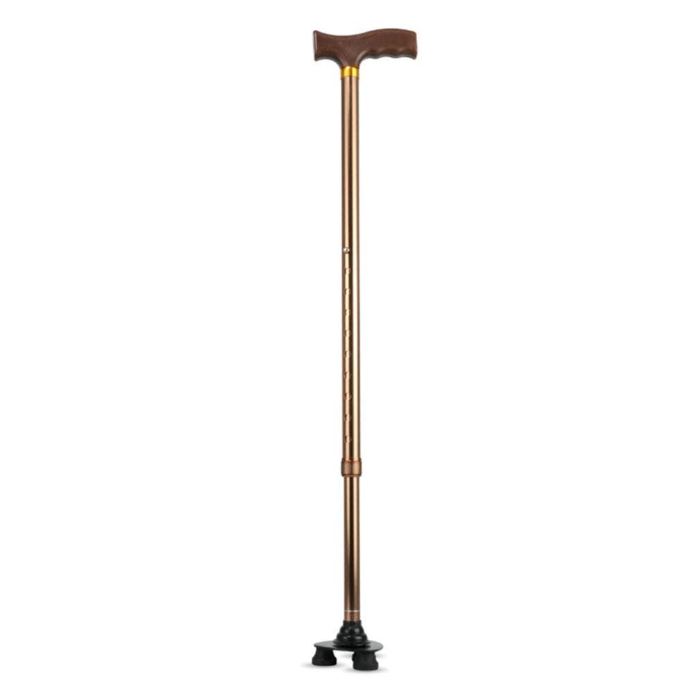 Walking Cane for Older Adults, Non-Slip, Height-Adjustable Tripod, Ultralight Aluminum Alloy, White