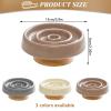 Pasdrucn Ceramic Slow Feeder Bowl for Cats and Small Dogs, White view 2