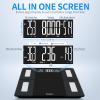 Vitafit Smart Body Fat Scale with App, Bluetooth, 250 kg Capacity, Black view 3