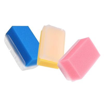 WOONEKY 3-Pack Soft, Durable Sensory Massage Bath Brushes for Newborns