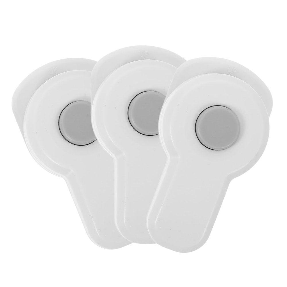 Child Safety Cabinet Locks, 3-Pack, White Plastic