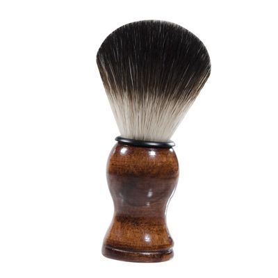 Beatifufu Shaving Brush for Men, Beard-Cleaning Brush with Nylon Bristles, Compact Beard Styling Brush for Travel