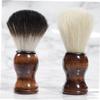 Beatifufu Shaving Brush for Men, Beard-Cleaning Brush with Nylon Bristles, Compact Beard Styling Brush for Travel view 4